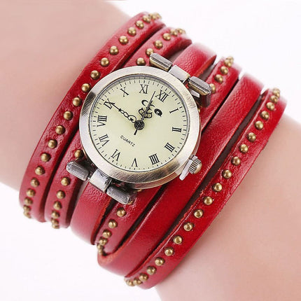Women's Rivet Leather Bracelet Watch - wnkrs