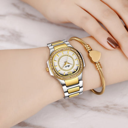 Women's Square Wrist Watch with Diamonds - wnkrs