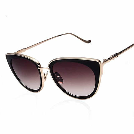 Women's Cat Eye Metal Frame Sunglasses - wnkrs