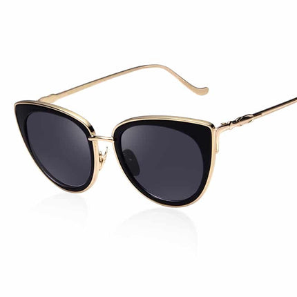 Women's Cat Eye Metal Frame Sunglasses - wnkrs