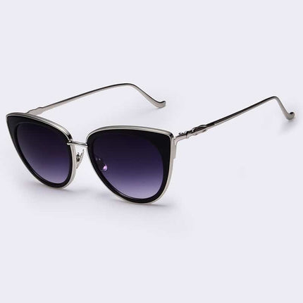 Women's Cat Eye Metal Frame Sunglasses - wnkrs