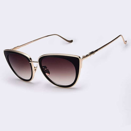 Women's Cat Eye Metal Frame Sunglasses - wnkrs