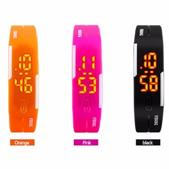 Silicone Band Digital Watch