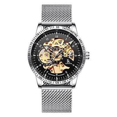 Men's Mesh Braided Skeleton Watch - wnkrs