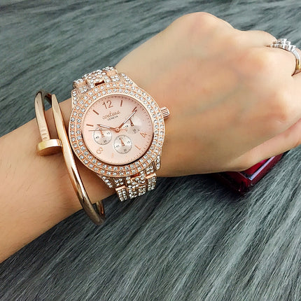 Luxury Rhinestone Quartz Watches for Women - wnkrs