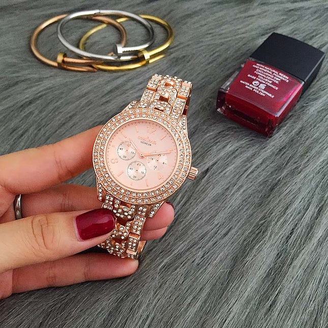 Luxury Rhinestone Quartz Watches for Women - wnkrs
