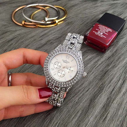 Luxury Rhinestone Quartz Watches for Women - wnkrs