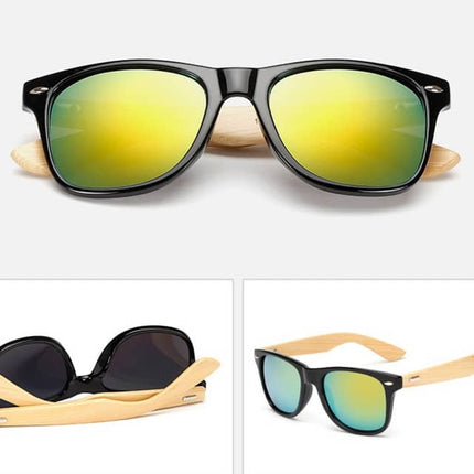 Men's Vintage Style Wooden Sunglasses - wnkrs