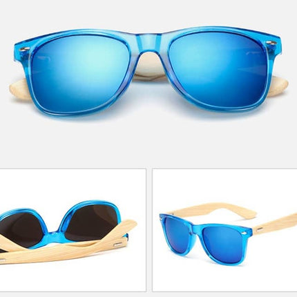 Men's Vintage Style Wooden Sunglasses - wnkrs