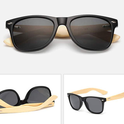 Men's Vintage Style Wooden Sunglasses - wnkrs