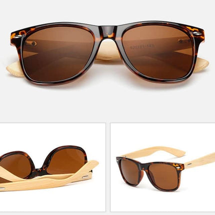 Men's Vintage Style Wooden Sunglasses - wnkrs