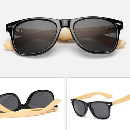 Men's Vintage Style Wooden Sunglasses - wnkrs