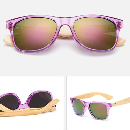 Men's Vintage Style Wooden Sunglasses - wnkrs