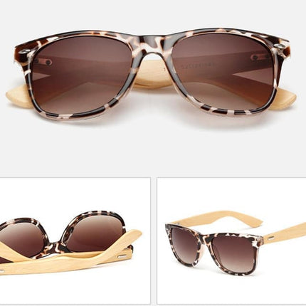 Men's Vintage Style Wooden Sunglasses - wnkrs