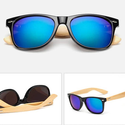 Men's Vintage Style Wooden Sunglasses - wnkrs