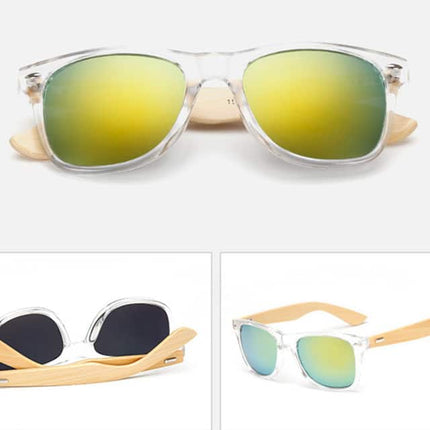 Men's Vintage Style Wooden Sunglasses - wnkrs