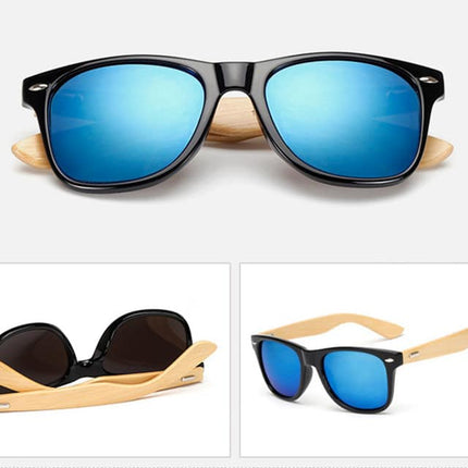 Men's Vintage Style Wooden Sunglasses - wnkrs