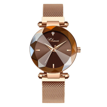 Women's Stylish Diamond Dial Watch - wnkrs