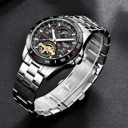 Men's Watch with Leather Band - wnkrs