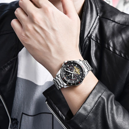 Men's Watch with Leather Band - wnkrs