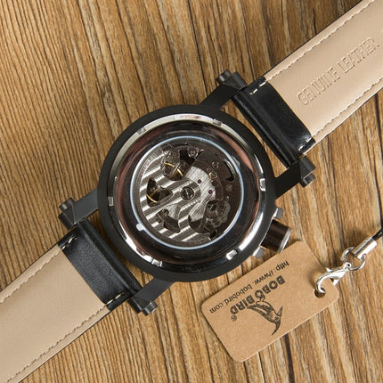 Men's Vintage Black Leather Watch - wnkrs