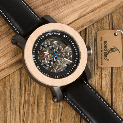 Men's Vintage Black Leather Watch - wnkrs