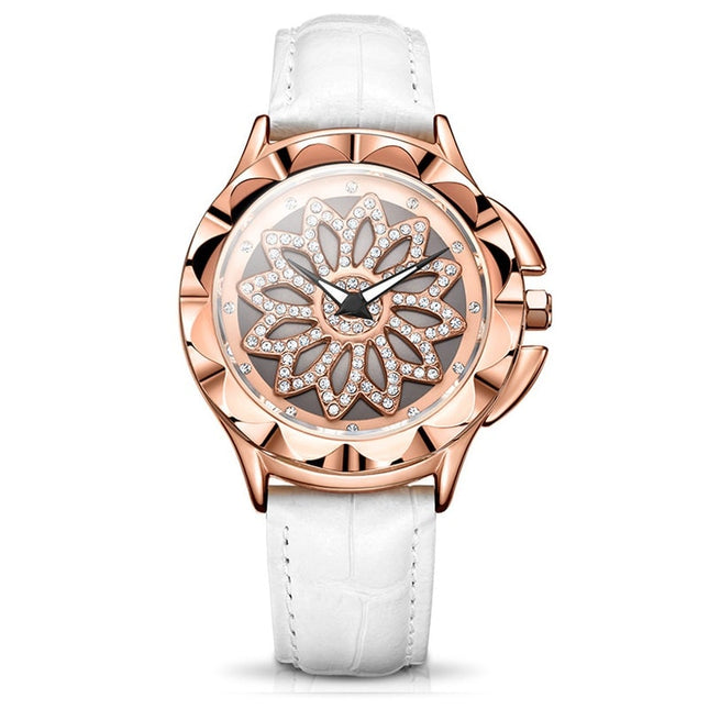 Women's Crystal Flower Watches - wnkrs