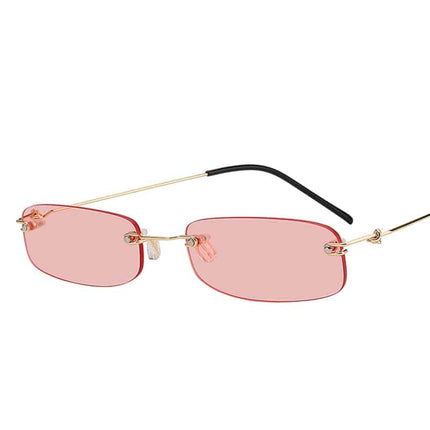 Men's Rimless Rectangle Sunglasses - wnkrs