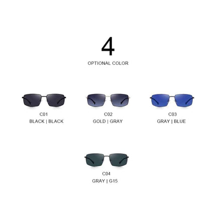 Men's Classic Rectangle Sunglasses - wnkrs