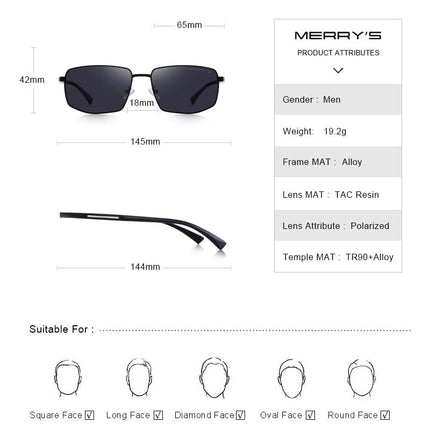 Men's Classic Rectangle Sunglasses - wnkrs