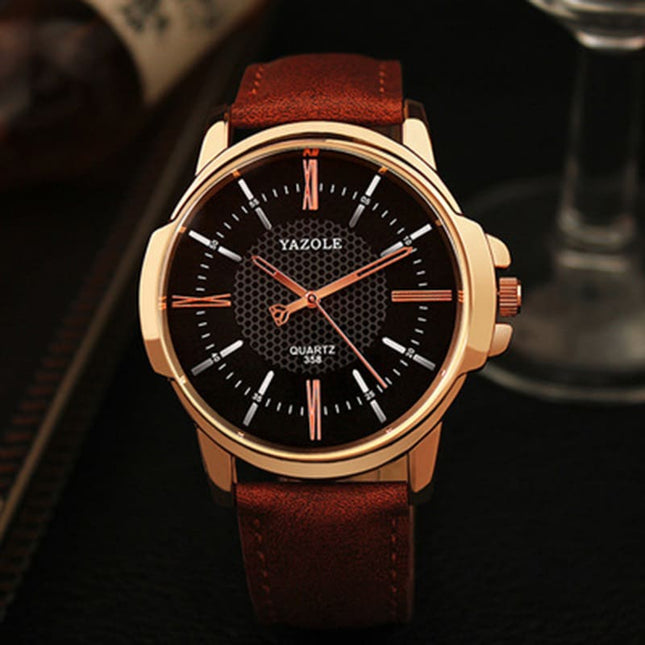 Fashion Men's Watches with Glass Waterproof Dial - wnkrs