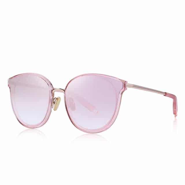 Women's Gold and Black Cat Eye Shaped Sunglasses - wnkrs