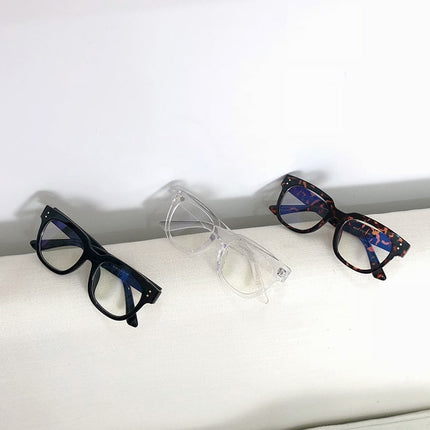 Women's Square Rivets Decorated Glasses - wnkrs
