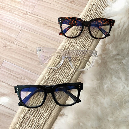 Women's Square Rivets Decorated Glasses - wnkrs