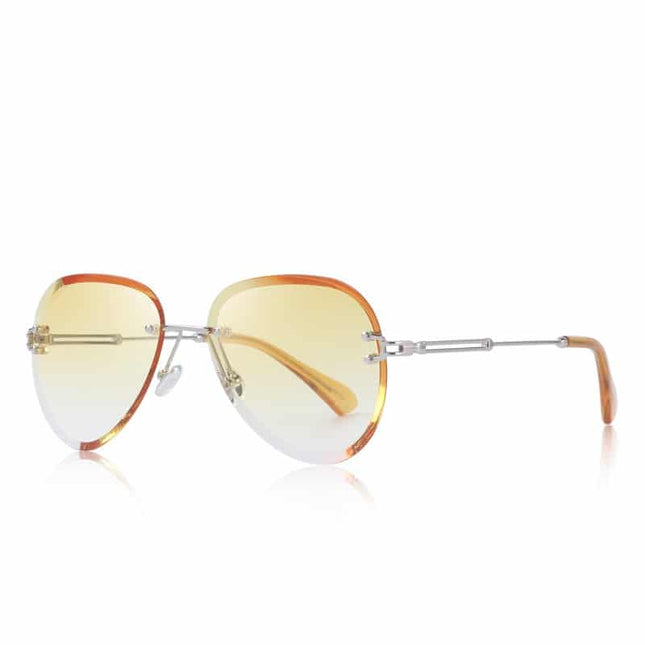 Women's Rimless Pilot Sunglasses - wnkrs