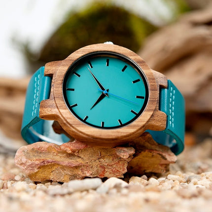 Men's Blue Leather Watch - wnkrs