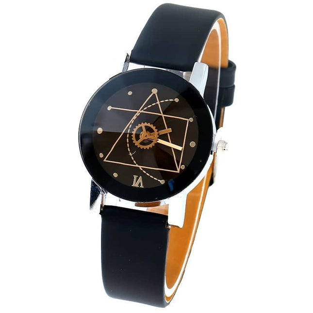 Classic PU Leather Retro Triangle Wristwatches - wnkrs