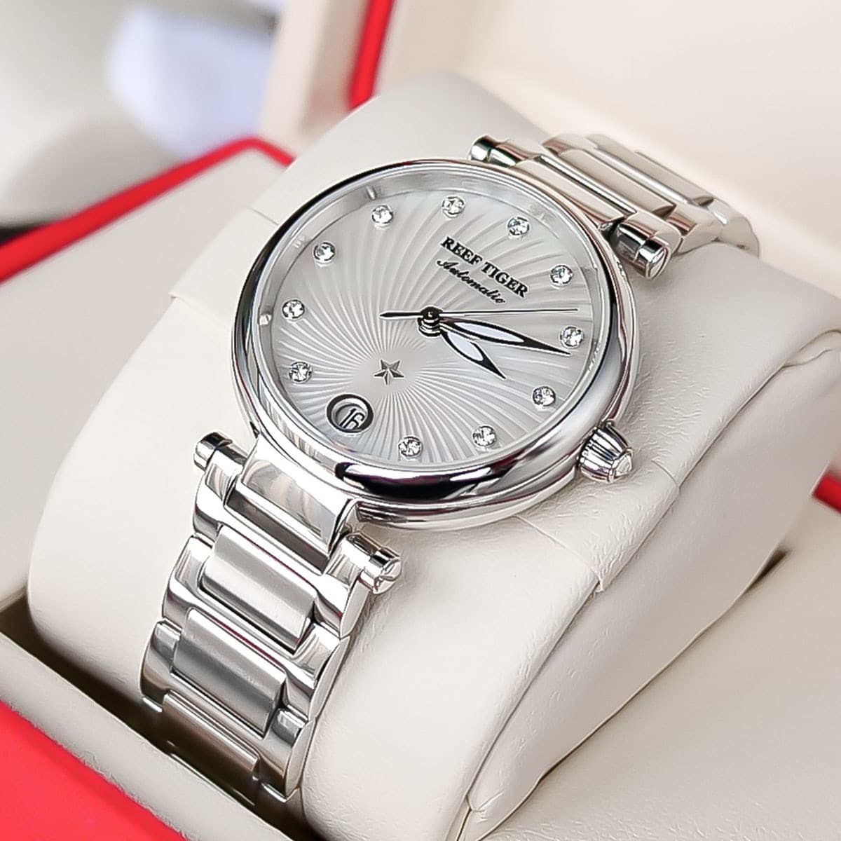 Women's Stainless Steel Automatic Wristwatch