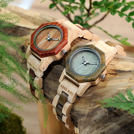 Two Tone Slim Wooden Watches - wnkrs