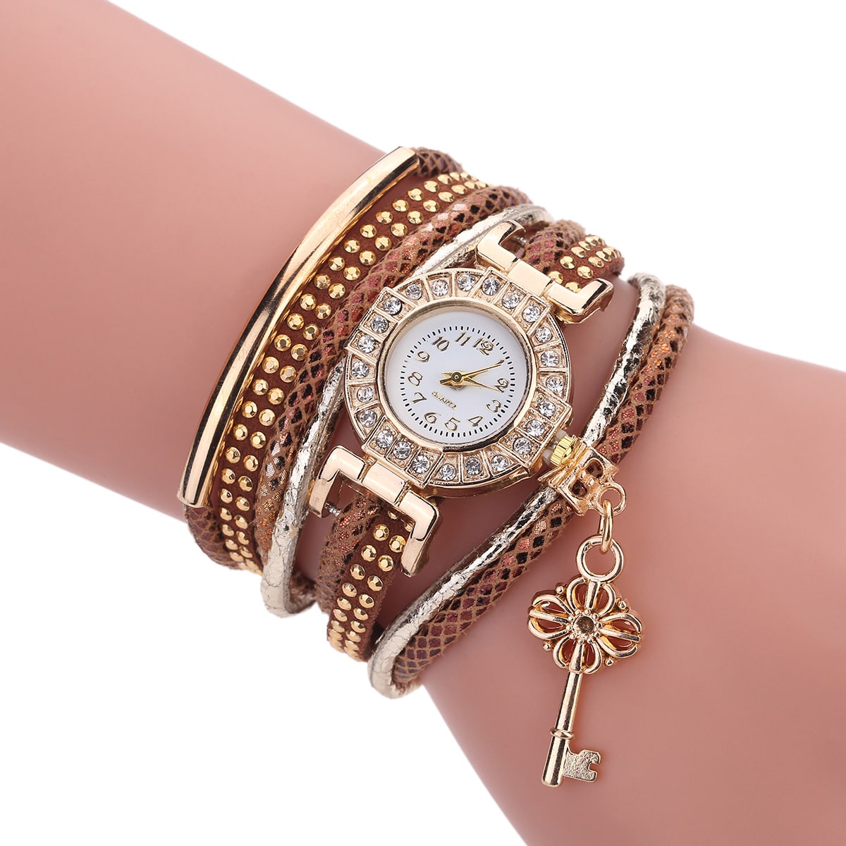 Women's Gold Weave Ribbon Watch