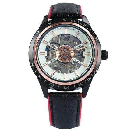 Waterproof Mechanical Wristwatches for Men with Transparent Skeleton Dial - wnkrs