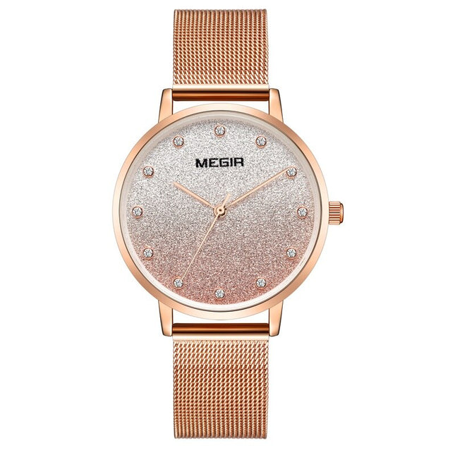 Women's Gradient Glitter Design Dial Watch - wnkrs