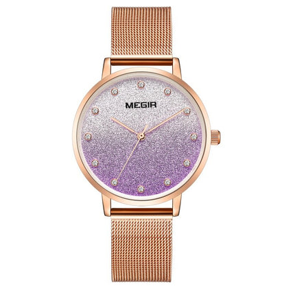 Women's Gradient Glitter Design Dial Watch - wnkrs