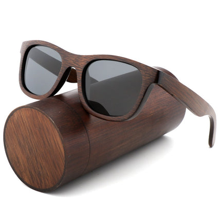 Men's Wooden Frame Polarized Sunglasses - wnkrs