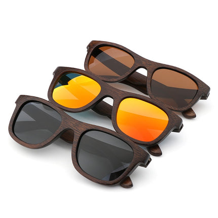 Men's Wooden Frame Polarized Sunglasses - wnkrs