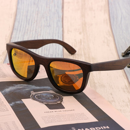 Men's Wooden Frame Polarized Sunglasses - wnkrs