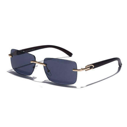 Men's Rectangular Rimless Sunglasses - wnkrs