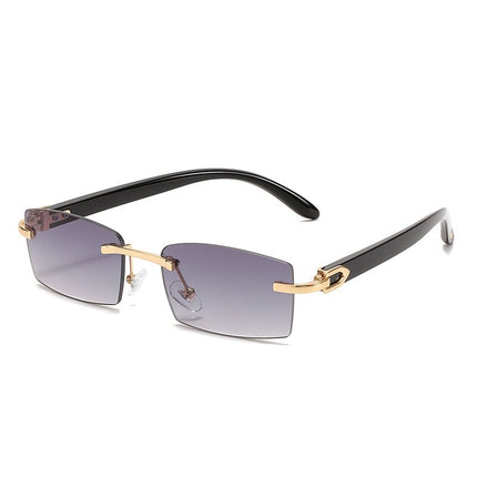 Men's Rectangular Rimless Sunglasses - wnkrs