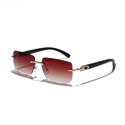 Men's Rectangular Rimless Sunglasses - wnkrs