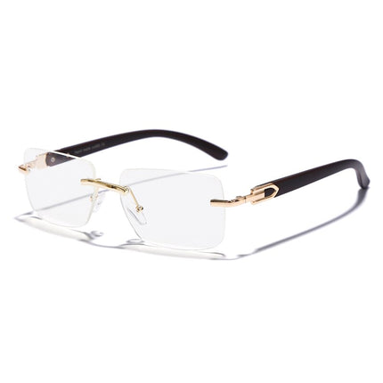 Men's Rectangular Rimless Sunglasses - wnkrs